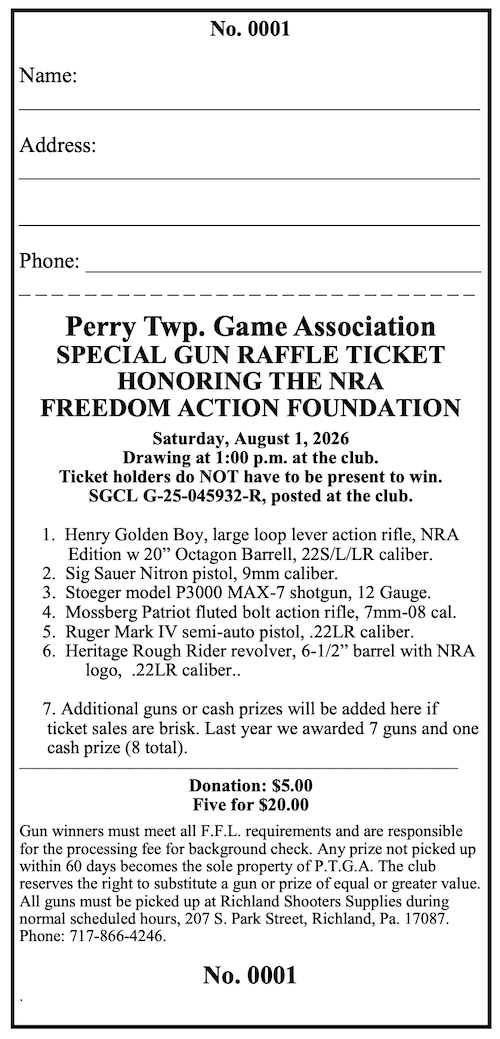 example of the raffle ticket for 2026